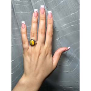 Bague artisanale Navajo en agate BB et argent sterling, taille 5, sertie clos et invisible, bijoux raffinés pour le quotidien - Product Image 5