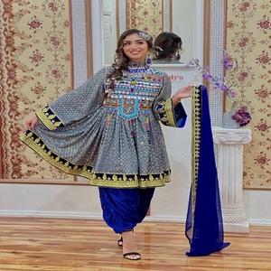 Buy In Bulk Grey Pakistani Dresses Breathable Material & Elegant Embroidery  | Alibaba.com