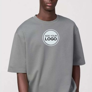 Camisetas de gran tamaño, camisetas de media manga con cuello redondo de timbre de algodón, camisetas de algodón AIRism, camisetas Unisex con logotipo personalizado - Product Image 5