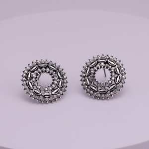 Boucles d'oreilles tendance 189868 plaquées or en acier inoxydable et laiton avec motif géométrique style religieux pour mariages et fêtes - Product Image 1