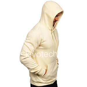 Kivotech-Sudadera con capucha con diseño de logotipo personalizado para hombre, ropa de calle de algodón 100%, jersey de gran tamaño con hombros caídos, Sudadera con capucha en blanco para hombre - Product Image 3
