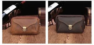 Custom Leather Fanny Pack <b>Waist</b> <b>Bag</b> Suitable for Outdoors Workout Men <b>Bag</b> Packs for Mens and Womens Unisex LWB-0034 - Product Image 3