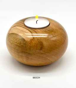Elegant Unique Wooden <b>Candle</b> Stand Modern Luxury Cylindrical Home Decor for Easter and Christmas - Product Image 1