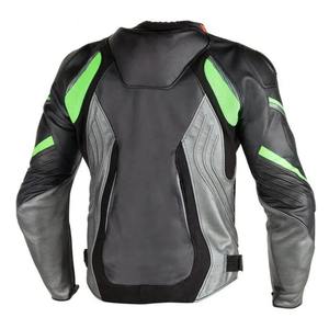 Blouson en cuir de moto avec logo personnalisé pour hommes, ensembles de costumes, manteau de sport respirant, imperméable et coupe-vent pour la moto, vente en gros - Product Image 2