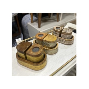 Juego de Mabkhar de Madera Pintado a Mano con Caja y Bandeja, Mabkhar de Forma Redonda, Tamaño Personalizado, Mabkhar para Eventos y Fiestas - Product Image 5