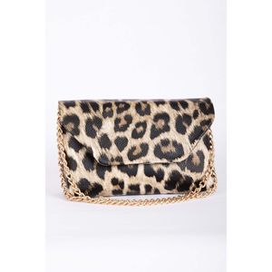 Bolso de Mano con Correa de Cadena con Estampado de Cocodrilo y Leopardo, Accesorio de Moda - Product Image 1