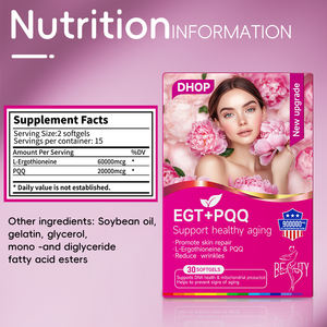 Saf l-ergothioneine PQQ çift eylem Anti-aging takviyesi minimum ek bileşenlerle bilimsel olarak gelişmiş formül - Product Image 5