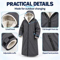 Robe de plage imperméable personnalisée à capuche, poncho de surf pour la natation et le paddleboard, approvisionnement en gros