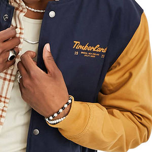 Chaqueta universitaria para hombre, jersey de invierno con logotipo bordado personalizado, tela de lona, venta al por mayor, embalaje de una sola unidad incluido - Product Image 5