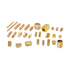 Vente en gros de pièces en laiton usinées CNC de qualité supérieure avec perçage et tailles personnalisées de haute précision-Madhav Metal Brand - Product Image 1