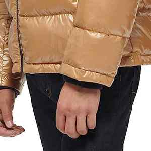 2025 chaqueta acolchada de diseño personalizado para hombre con cuello con capucha de alta calidad para ropa de calle informal de invierno hecha en Pakistán - Product Image 6