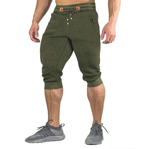 Meilleure vente en gros de pantalons de course courts pour hommes pantalons de gym confortables pantalons de sport décontractés sous le genou pantalons élégants - Product Image 2
