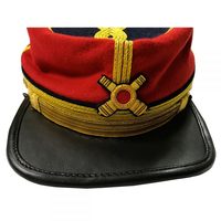 Gorra de Artillería Estilo Kepi de General Confederado Civil, Ajustable, Unisex, de Alta Calidad, en Algodón y Poliéster, Personalizable