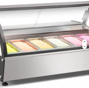 Recién llegado: Congelador expositor de helados eléctrico portátil con descongelación automática, doble temperatura y funciones controladas por aplicación para uso doméstico. - Product Image 3