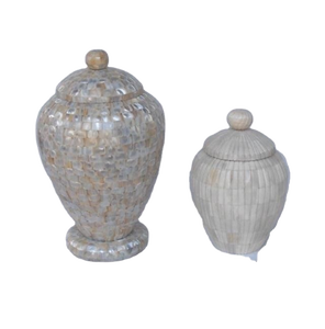 โถไม้ฝังกระดูกและมุกคุณภาพสูงสำหรับตกแต่งบ้าน มีทุกขนาดพร้อมการตกแต่งที่สวยงาม - Product Image 2