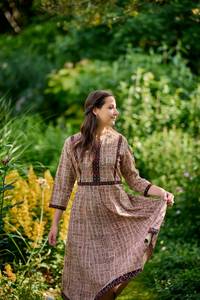 Robe Bohème Nouvelle Molly Imprimée à la Main en Coton Pur Vêtement Casual d'été pour les Vacances - Product Image 6