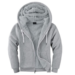 Heavyweight Zipper Winter <b>Faux</b> <b>Fur</b> Men Custom <b>fur</b> <b>hoodie</b> - Product Image 2