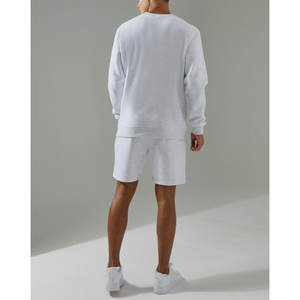 Custom <b>Men's</b> Sweatshirts and <b>Shorts</b> Sets Best Quality Cotton <b>Fleece</b> Sweat Suit Jogging Set 2025 - Product Image 2