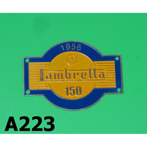 Insignia con forma de Lambretta D + LD 150cc '56 - Product Image 1