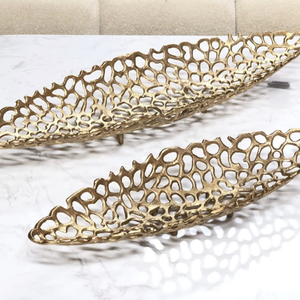 Cuencos de hoja de aluminio decorativos para el hogar con diseño de texturas chapado en oro multiusos platos y cuenco para servir frutas de alta calidad - Product Image 6