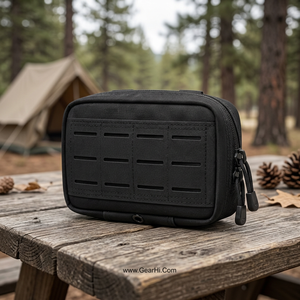 กระเป๋า GP Pouch General Utility Pouch แบบแนวนอน กระเป๋าอเนกประสงค์ MOLLE กระเป๋าใส่ของแบบตัดด้วยเลเซอร์ กระเป๋าใส่ของแบบมีซิปไนลอนสีดำ ปิดด้วยซิป - Product Image 2