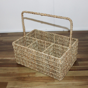 Artex Dong Thap Factory Handwoven Wicker <b>Wine</b> <b>Rack</b> Space Saving Bottle Holder <b>for</b> Modern Home <b>Kitchen</b> and Bar Decor - Product Image 4