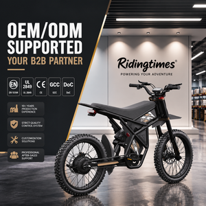 Ridingtimes GT73 PRO 60V สำหรับสหรัฐอเมริกา 3000W สำหรับยุโรป ≤250W จักรยานยนต์ไฟฟ้าวิบากพร้อมโครงเหล็กกล้าคาร์บอนที่ทนทาน - Product Image 1