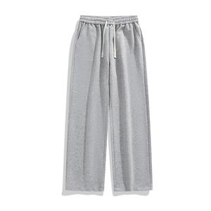 <b>Oversized</b> Custom Men's Sweat Straight Pants Loose Fit Trousers 600Gsm Flared Wide Leg Baggy <b>Sweatpants</b> - Product Image 3