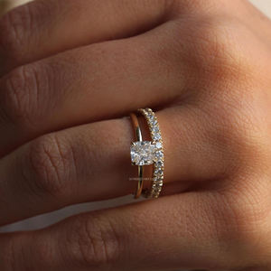 1.35ที่ทำด้วยมือ CT ตัดเบาะไฮบริด Moissanite แหวนเพชรที่โซลิแทร์ตัดออกสี่ขากรงเล็บ certifiedgra ของขวัญแต่งงานที่โรแมนติก - Product Image 6