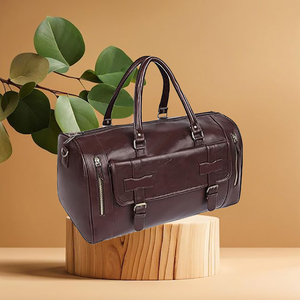 Wholesale Custom Fashion Duffle Bag Foldable Genuine Leather Waterproof <b>Travel</b> Gym Bag with Logo for Men and Women for Pink - Product Image 6