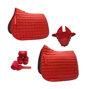 Almohadilla de sillín de doma ecuestre con logotipo personalizado de alta calidad Satén de espuma equina de primera calidad Excelente para montar a caballo - Product Image 1