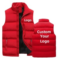 Blouson Bomber Homme Personnalisé Épais Col Montant Couleur Unie Toile Canard Hiver Réversible Imperméable Décoration Motif Logo