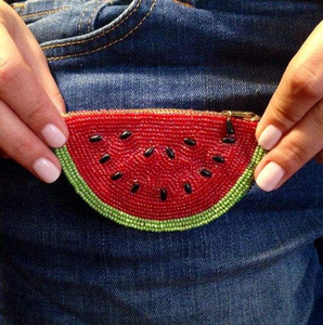 กระเป๋าใส่เหรียญปักลูกปัดโลโก้ตามสั่ง สำหรับของขวัญส่งเสริมการขาย กระเป๋าใส่เหรียญปักลูกปัด งานฝีมือประณีต ทำโดย MD HANDICRAFTS - Product Image 6