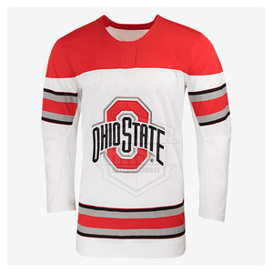 เสื้อฮอกกี้น้ำแข็งคุณภาพสูง ปรับแต่งได้ตามต้องการ ผลิตจากผ้าฝ้าย 100% แห้งเร็ว ระบายอากาศดี ดีไซน์ใหม่ทันสมัย - Product Image 4