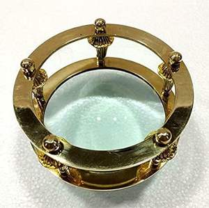 Navigation marine nautique en laiton antique Loupe de bureau en laiton de 4 "par Calvin artisanat - Product Image 5