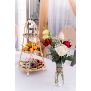 ถาดอาหารไม้ไผ่ธรรมชาติเป็นมิตรกับสิ่งแวดล้อม,ตะกร้ากลมสานพร้อมที่จับขายส่งจากเวียดนาม - Product Image 4