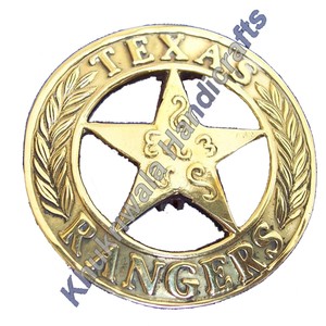 Bg04 bền Ranger huy hiệu Brass dụng cụ cầm tay có tính năng Texas iconography - Product Image 1