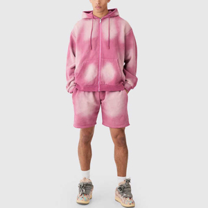 100% coton sweat à capuche décontracté ample polaire chaud Streetwear hommes mode automne hiver vêtements de sport 3D broderie - Product Image 6
