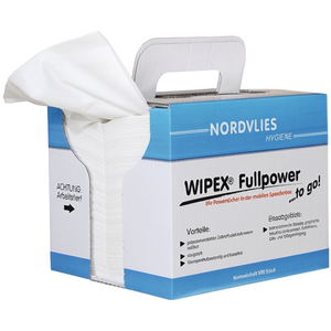 Chiffon de nettoyage blanc WIPEX Fullpower 'TO GO' plié en Z, environ 380 X 320 mm pour le nettoyage commercial - Product Image 3