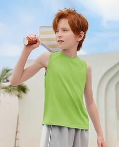 Débardeur respirant gilet garçons débardeurs athlétiques chemise musculaire sans manches pour enfants vêtements de sport léger séchage rapide vêtements de Jogging - Product Image 2