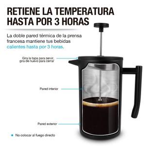 Casa Litus 1 litro doppia parete in acciaio inox pressa francese - Product Image 6