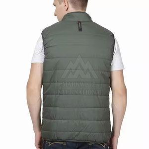 Gilet d'hiver matelassé pour homme, design personnalisé avec votre propre logo, vêtements décontractés pour homme, gilet d'hiver matelassé pour homme - Product Image 2