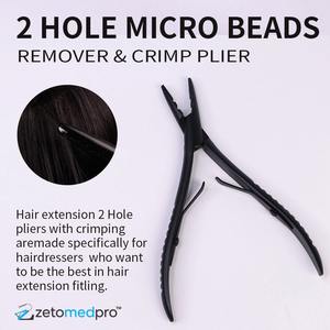 Kit d'outils pour extensions de cheveux noires à usage professionnel personnalisable, pinces en acier inoxydable, perles pour perruques, liens, extensions, kit d'outils exclusif - Product Image 5