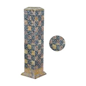 Brûleur d'encens et porte-bâton de sculpture en stéatite de produit incurvé naturel de meilleure qualité avec article de cadeau religieux en forme de tour - Product Image 1