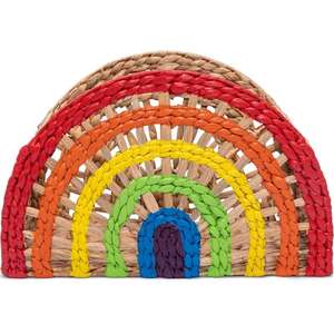 ตะกร้าโดโรธีสีรุ้งทำมือปรับแต่งได้ตามต้องการ & ผักตบชวาทอสำหรับจัดวางบนโต๊ะ - Product Image 3