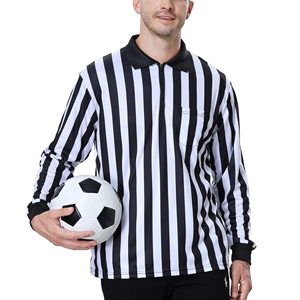 Camiseta de árbitro de fútbol unisex, venta al por mayor, manga corta, algodón/fibra de bambú, camisetas de árbitro unisex de longitud larga - Product Image 5