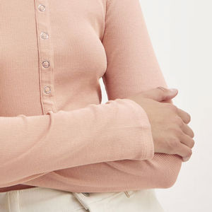 Conception personnalisée de haute qualité T-shirts à manches longues pour femmes/T-shirts à manches longues légers pour femmes de couleur unie à vendre - Product Image 6