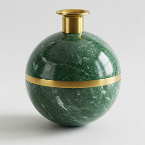 Bougeoir de luxe en pierre de marbre, fabriqué à la main, design élégant pour les mariages, les hôtels et les cadeaux d'entreprise, fournisseur en vrac moderne de qualité supérieure - Product Image 3