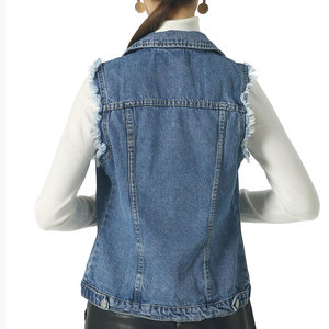 Chaleco Vaquero de Alta Calidad para Mujer, Nuevo Estilo Moderno, Tejido Transpirable, Ropa Vaquera Informal para Exteriores, Chaleco Vaquero para Mujer - Product Image 3