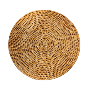 Hot Trend WOVEN <b>RATTAN</b> CHARGER PLATE <b>PLACEMATS</b> Handwoven Dining Accessory for Boho Home Style Vietnam Crafts - Product Image 1